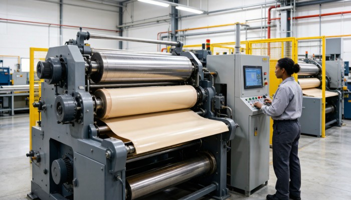 JINXUAN calendering line - precision thickness control for homogeneous sheet