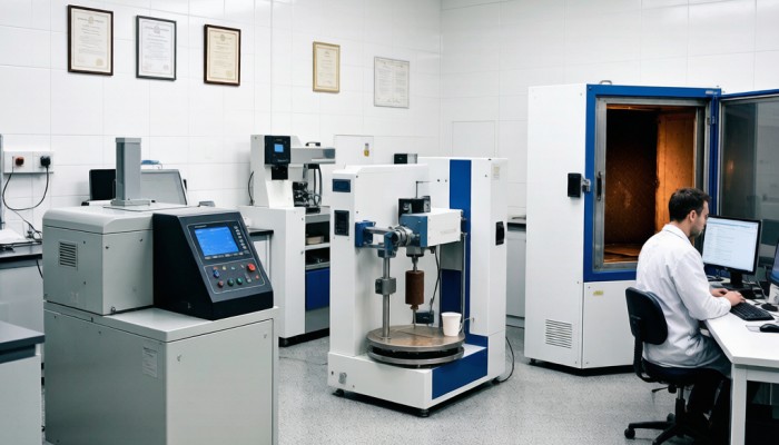 JINXUAN QC laboratory - wear fire slip and VOC testing