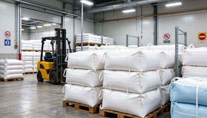 JINXUAN raw material warehouse - PVC resin and additive storage