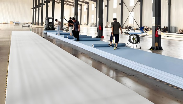 JINXUAN slitting and packing area - roll cutting and palletizing
