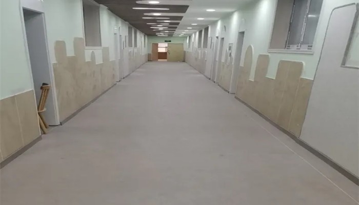 Hospital project in UAE with JINXUAN homogeneous sheet flooring